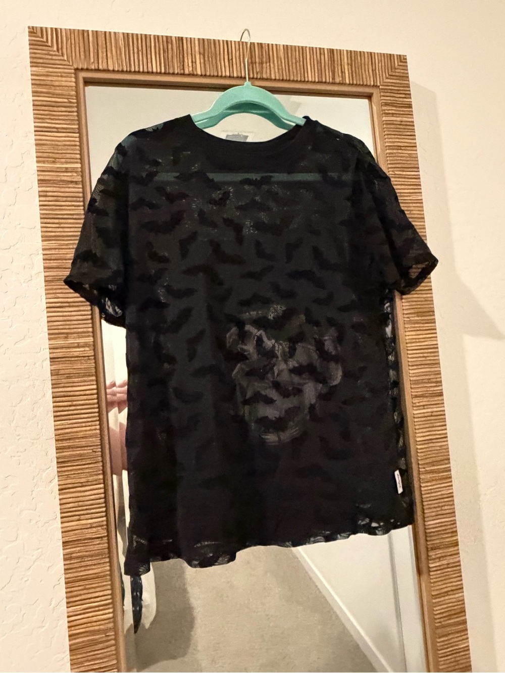 Disney oogie boogie tank with sheer over tee